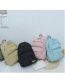 Fashion Coffee Pure Color Decorated Simple Backpack