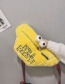 Fashion Yellow Cartoon Eyes Shape Decorated Shoulder Bag