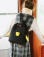 Fashion Black Duck Shape Design Pure Color Shoulder Bag