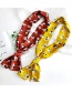 Fashion Red+beige Letter Pattern Decorated Simple Scarf