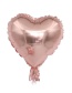 Fashion Rose Gold Heart Shape Decorated Balloon