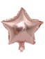 Fashion Rose Gold Star Shape Decorated Balloon