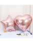 Fashion Rose Gold Heart Shape Decorated Balloon