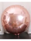 Fashion Rose Gold Round Shape Decorated Balloon