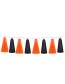 Fashion Black+orange Tassel Decorated Ribbon(5pcs)