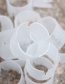 Fashion White Pure Color Decorated Balloon Arch Ring Buckle