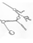Fashion Silver Color Letter Girl Shape Decorated Body Chain