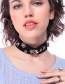 Fashion Black Flower Insect Pearl Choker