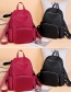 Fashion Red Waterproof Nylon Cloth Backpack