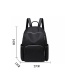 Fashion Black Waterproof Nylon Cloth Backpack