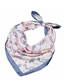 Fashion Blue Tower Pattern Decorated Scarf