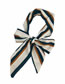 Fashion Navy Vertical Pattern Decorated Scarf