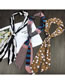 Fashion White+black Letter H Pattern Decorated Scarf