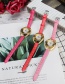 Fashion Pink Irregular Shape Dial Design Simple Watch