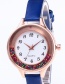 Fashion Light Blue Colored Balls Decorated Leisure Watch