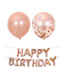 Fashion Rose Gold Sequins Decorated Pure Color Balloon Suits(30pcs)