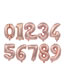 Fashion Rose Gold Letter 9 Pattern Decorated Balloon