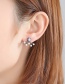 Fashion Silver Color Pearl Decorated Earrings