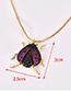 Fashion Gold Color Insect Shape Decorated Necklace