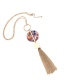 Fashion Gold Color Tassel Decorated Necklace