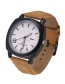 Fashion White Color-matching Decorated Men's Watch