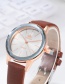 Fashion Plum Red Pure Color Decorated Women's Watch