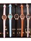 Fashion Blue Pure Color Decorated Women's Watch