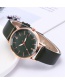 Fashion Beige Pure Color Decorated Women's Watch