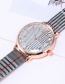 Fashion Pink Grids Pattern Decorated Watch