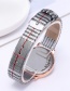 Fashion Brown Grids Pattern Decorated Watch