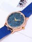 Fashion Blue Starry Sky Pattern Decorated Watch