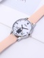 Fashion Apricot Cats Decorated Round Dial Watch