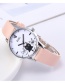 Fashion Light Blue Cats Decorated Round Dial Watch