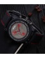 Fashion Red Round Dial Design Pure Color Watch