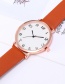 Fashion Beige Pure Color Decorated Silple Design Watch