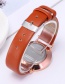 Fashion Brown Pure Color Decorated Silple Design Watch