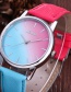 Fashion Blue+red Color-matching Decorated Women's Watch