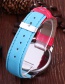 Fashion Pink+blue Color-matching Decorated Women's Watch