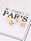 Fashion Gold Color Heart Shape Decorated Earrings