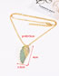 Fashion Gold Color Wing Shape Design Full Diamond Necklace