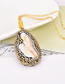 Fashion Gold Color Geometric Shape Decorated Necklace