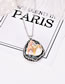 Fashion Silver Color Geometric Shape Decorated Necklace