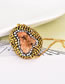 Fashion Gold Color Geometric Shape Decorated Full Diamond Bracelet