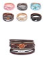 Fashion Pink Multi-layer Design Bracelet