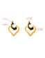 Fashion Gold Color Heart Shape Decorated Earrings