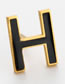 Fashion Gold Color H Shape Decorated Earrings