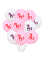 Fashion Pink Unicorn Pattern Decorated Balloon