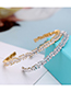 Fashion Silver Color Full Diamond Decorated Opening Bracelet