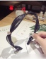 Fashion Black Diamond&lace Decorated Hair Hoop