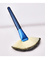 Fashion Blue Sector Shape Decorated Makeup Brush